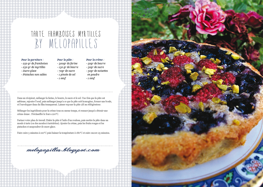 photographie culinaire tarte framboises myrtilles