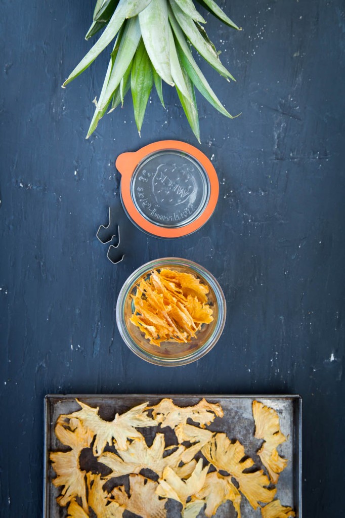 photographie culinaire chips d'ananas
