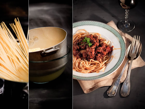 Photographie culinaire spaghetti bolognaise