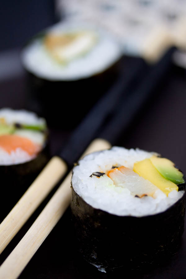 Photographie culinaire sushi maki