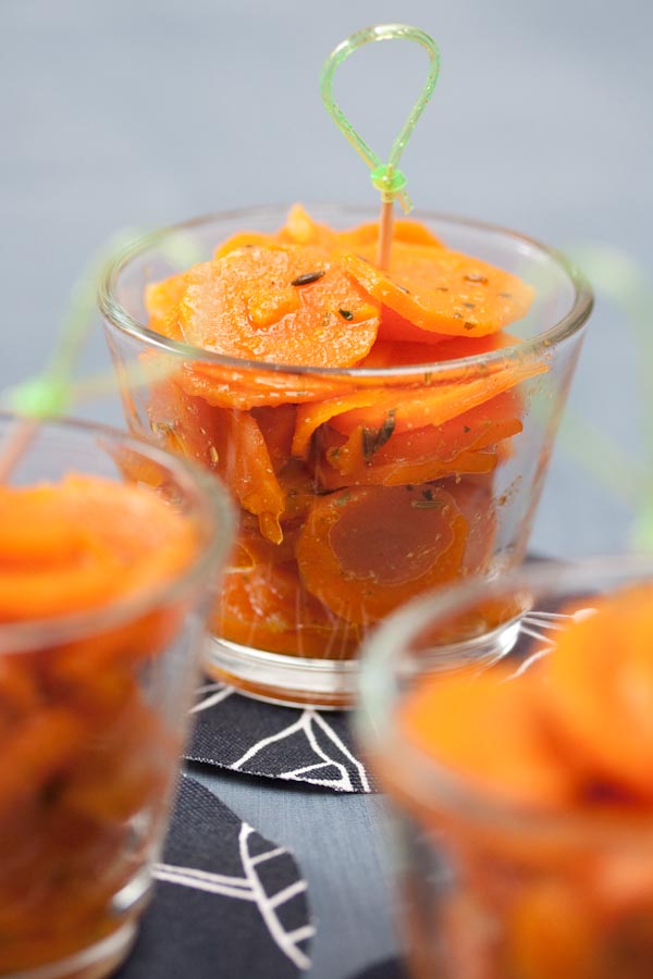 Photographie culinaire carottes au cumin