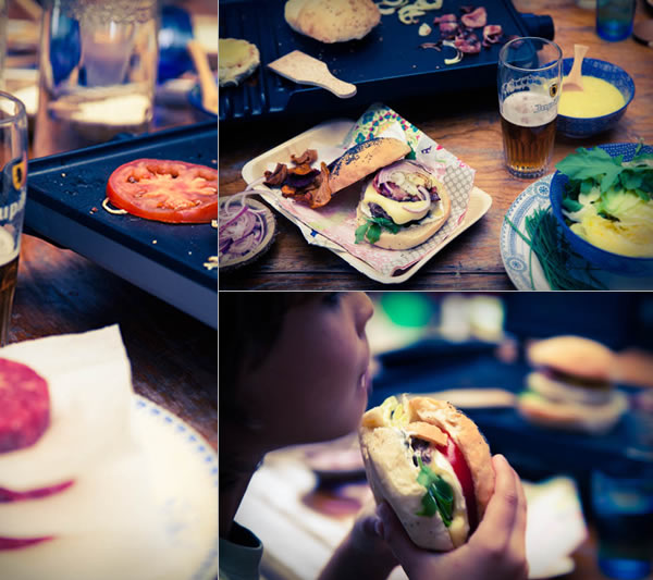 photographie culinaire burger party