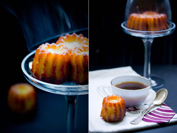 Photographie culinaire cannelés