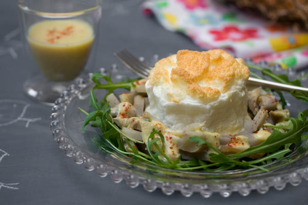 Photographie culinaire oeuf cocotte soufflé