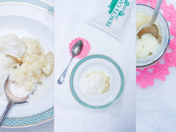 photographie culinaire risotto aux coeurs d'artichaut et chantilly truffée