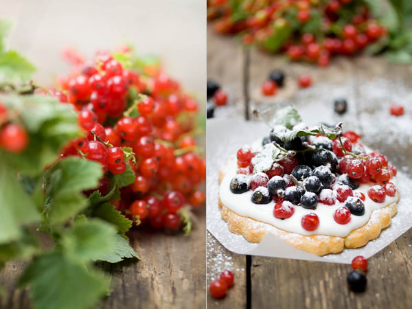 Photographie culinaire sablés groseilles et cassis