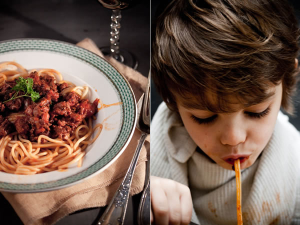 Photographie culinaire spaghetti bolognaise